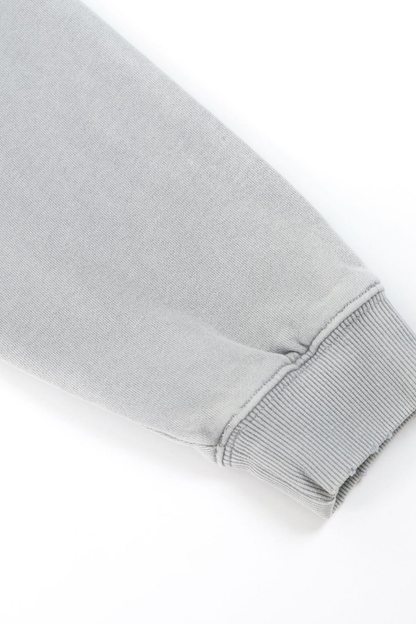 Women Fall Clothing Snow Washed Cropped Heavyweight Hoodie
