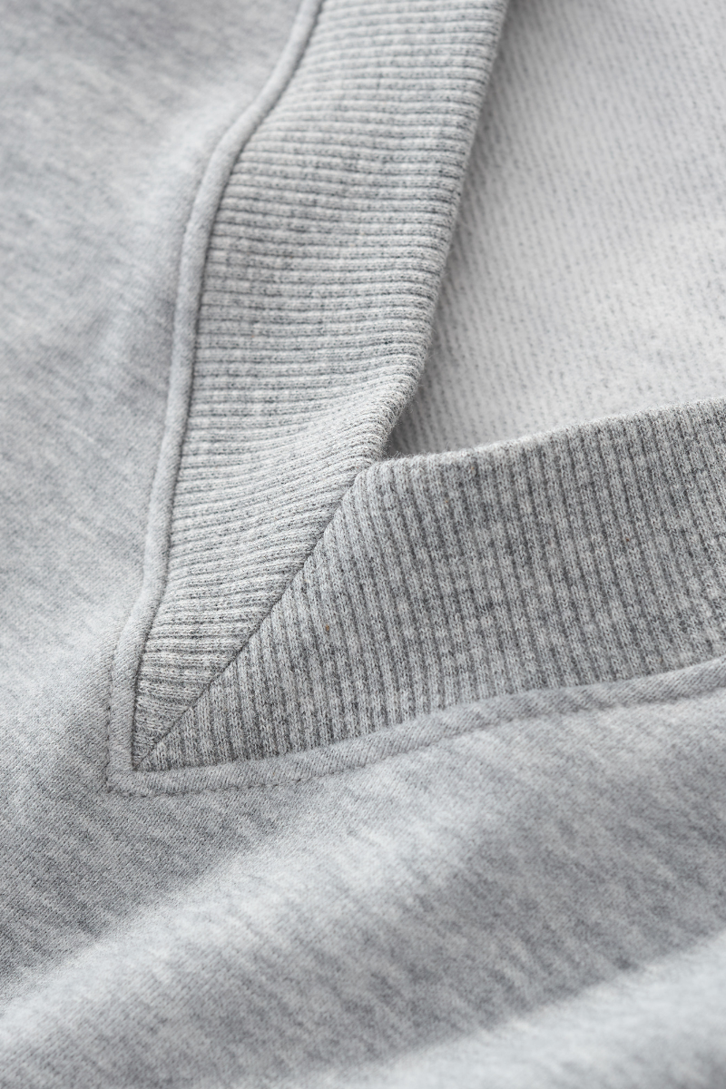 Women Fall V Neck Boxy Cropped Lantern Sleeve Sweatshirt