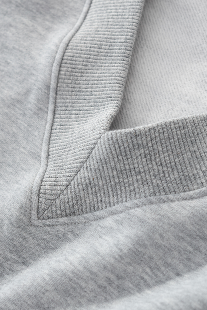 Women Fall V Neck Boxy Cropped Lantern Sleeve Sweatshirt