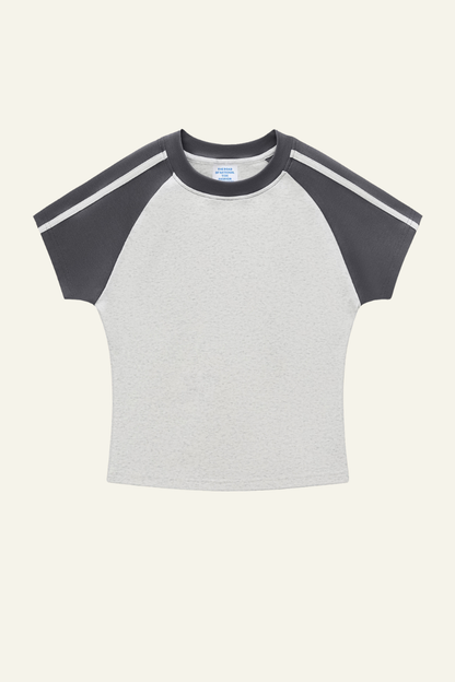 Women's Vintage Color Block Slim T-shirt