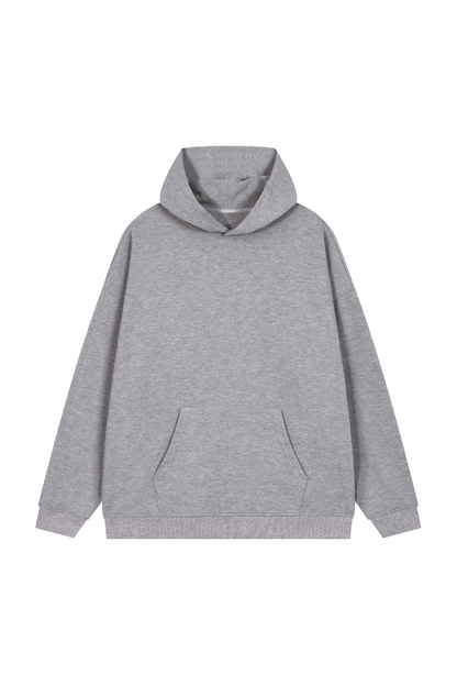Men's Fall Waffle-Texture Drop-Shoulder Pullover Hoodie