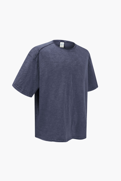 Men's Cotton Vintage Washed Distressed T-shirt