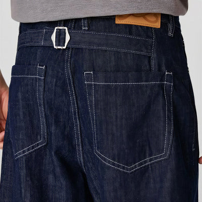 Men's Spring Denim Contrast Stitch Flare Denim Jeans