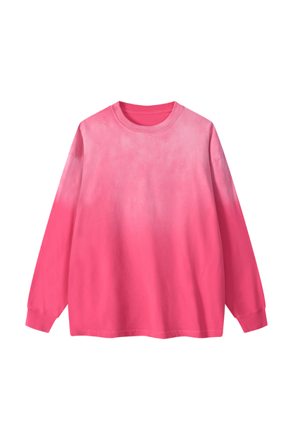 Men Fall Clothing Washed Loose Long Sleeve Cotton Top