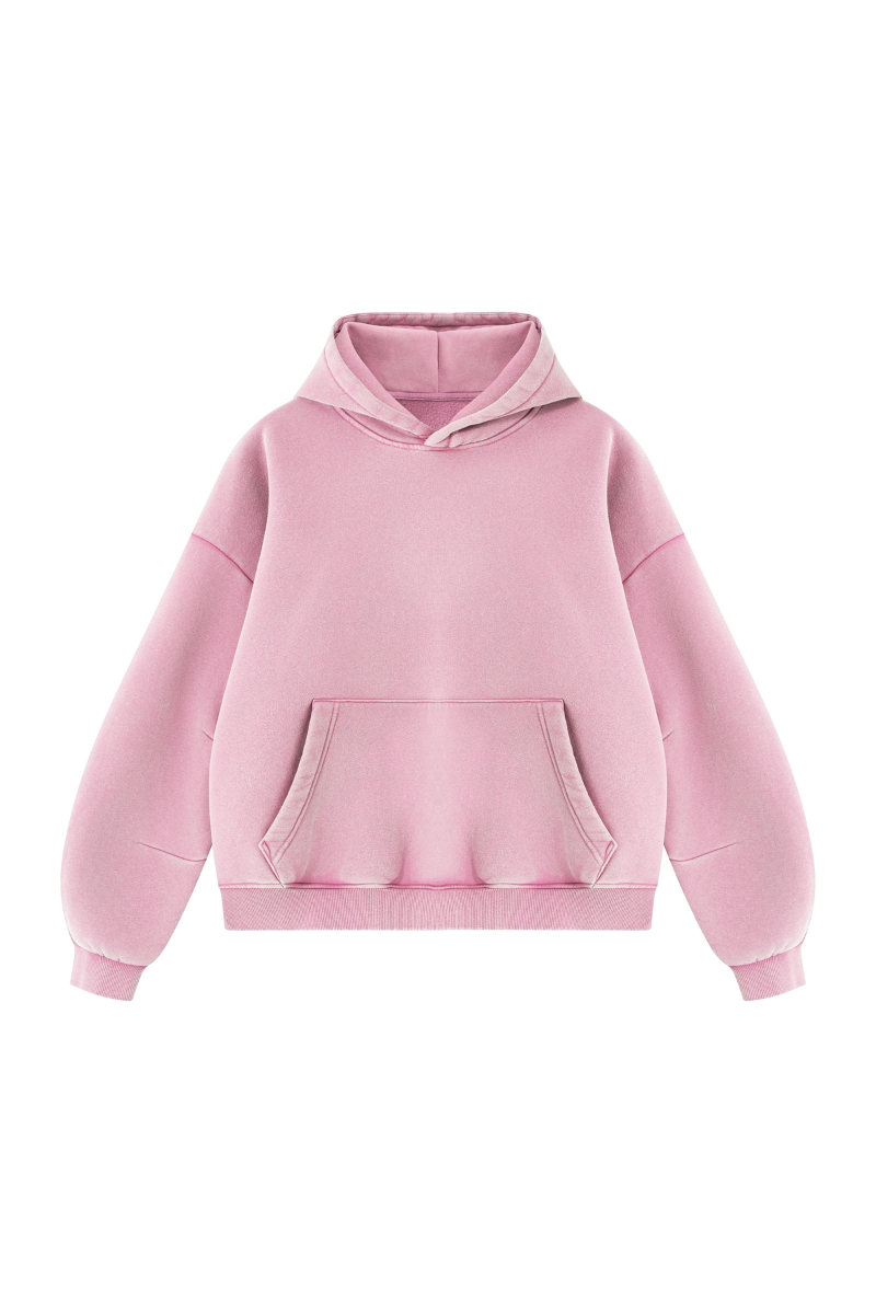 Unisex Fall Clothing Vintage Faded Curved Sleeve Hoodie