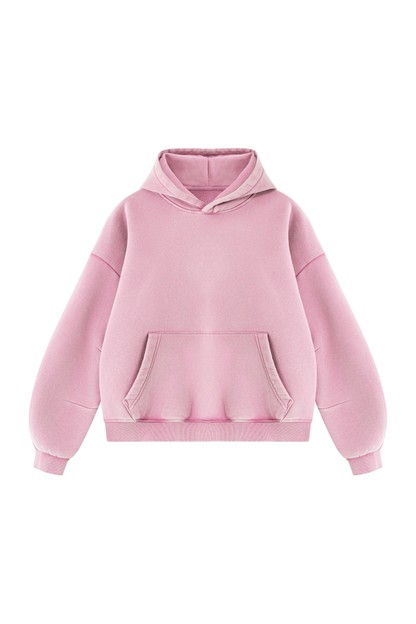 Unisex Fall Clothing Vintage Faded Curved Sleeve Hoodie