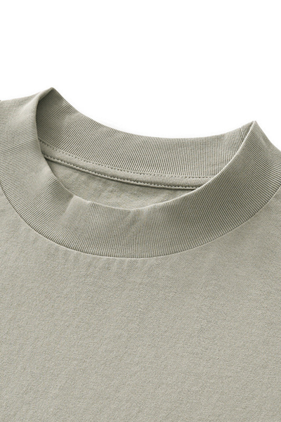 Women's Retro Cotton Drop-Shoulder Solid T-shirt