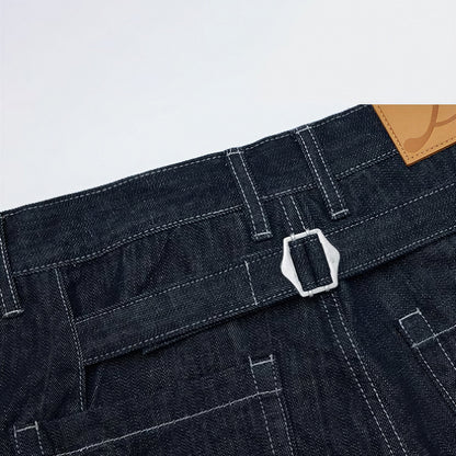 Men's Spring Denim Contrast Stitch Flare Denim Jeans