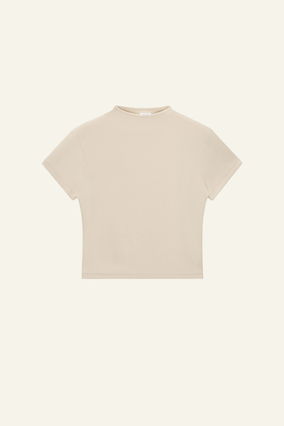 Women's Streetwear  High-neck Slim  Dopamine  T-shirt