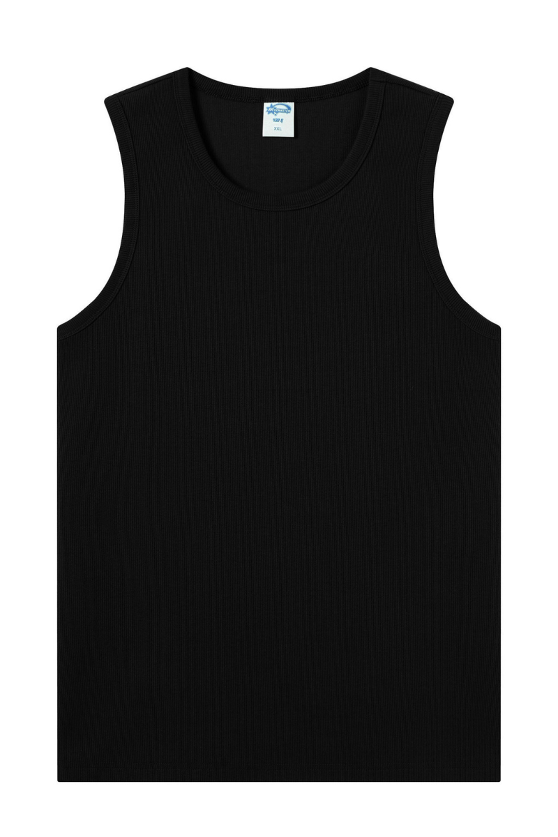 Women's Summer 430g Heavy Ribbed Solid Sleeveless Tank