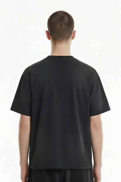 Men's Cotton Streetwear Washed Distressed T-shirt