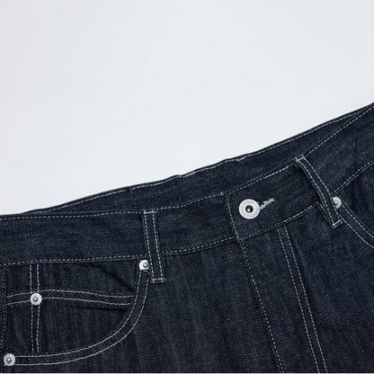 Men's Spring Denim Contrast Stitch Flare Denim Jeans