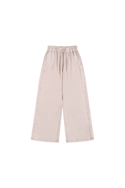 Men Fall Washed Vintage Straight Leg Sweatpants