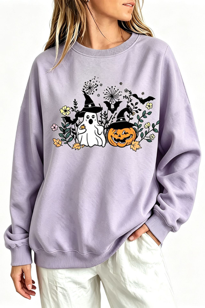 Women Fall Clothing Halloween Witch Ghost Sweatshirt