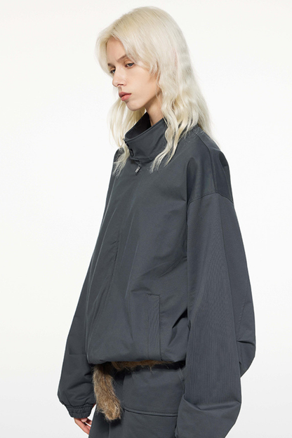 Women's SpringSummer 290g Retro Harrington Double Zip Jacket