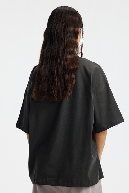 Women's Summer 275g Cotton Boxy Oversized Tee
