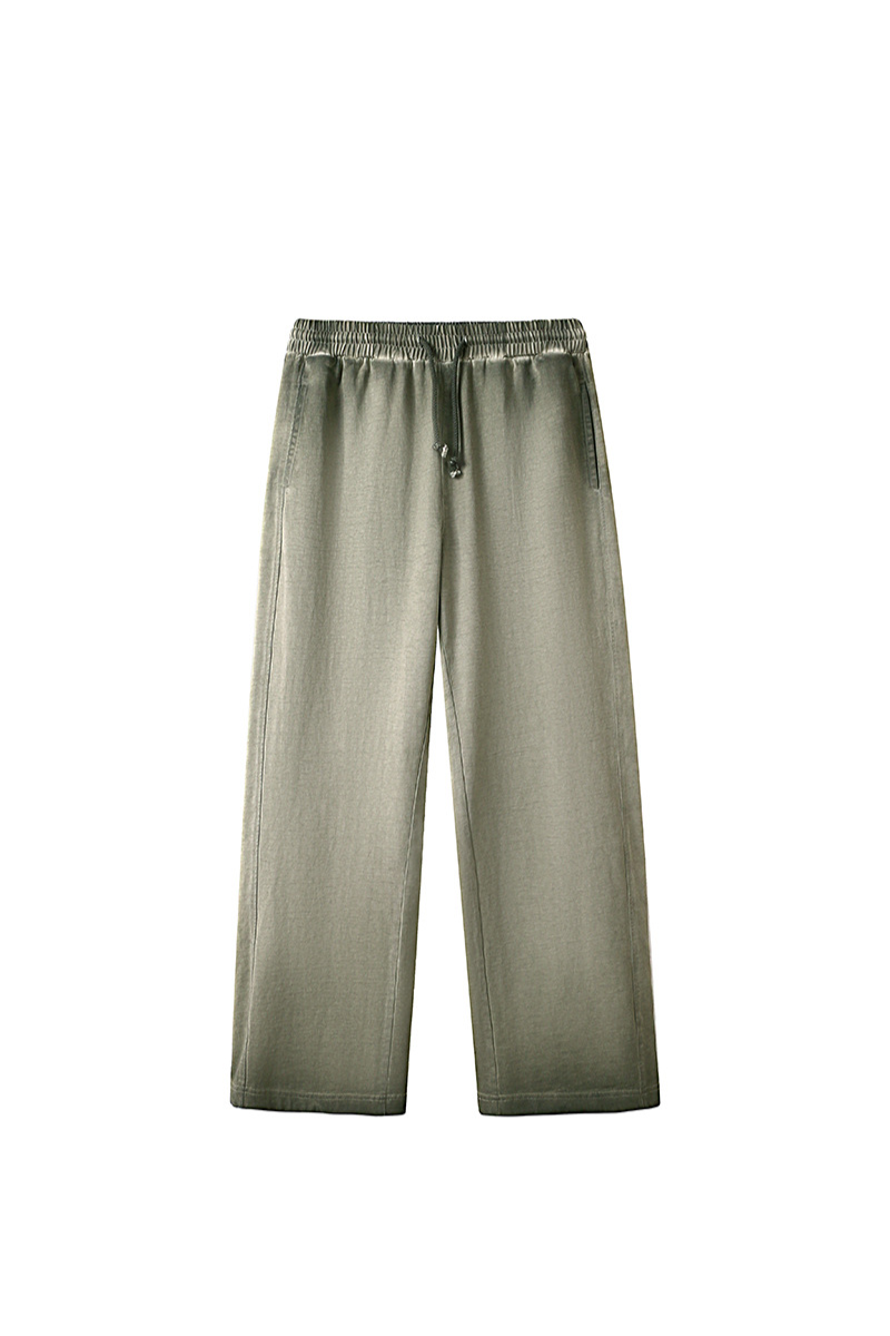 Women Fall Washed Gradient Wide Leg Sweatpants