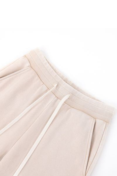Men Fall 400gsm 100% Cotton Washed Pocket Flare Sweatpants