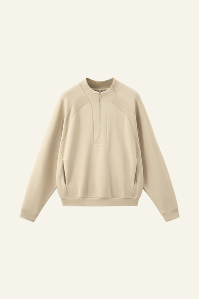 Men's Streetwear Stand Collar Half Zipper Pullover