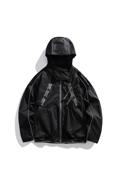 Unisex Outdoor American Cargo Hood Waterproof Hiking Jacket