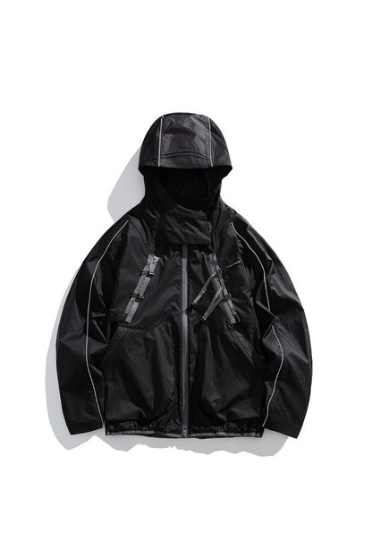 Unisex Outdoor American Cargo Hood Waterproof Hiking Jacket