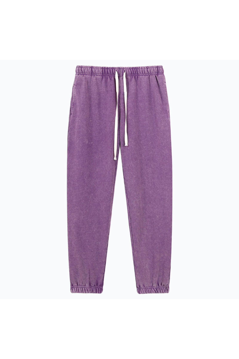 Unisex Fall 400G Washed Vintage Relaxed Sweatpants