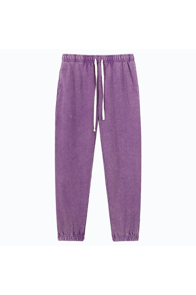 Unisex Fall 400G Washed Vintage Relaxed Sweatpants