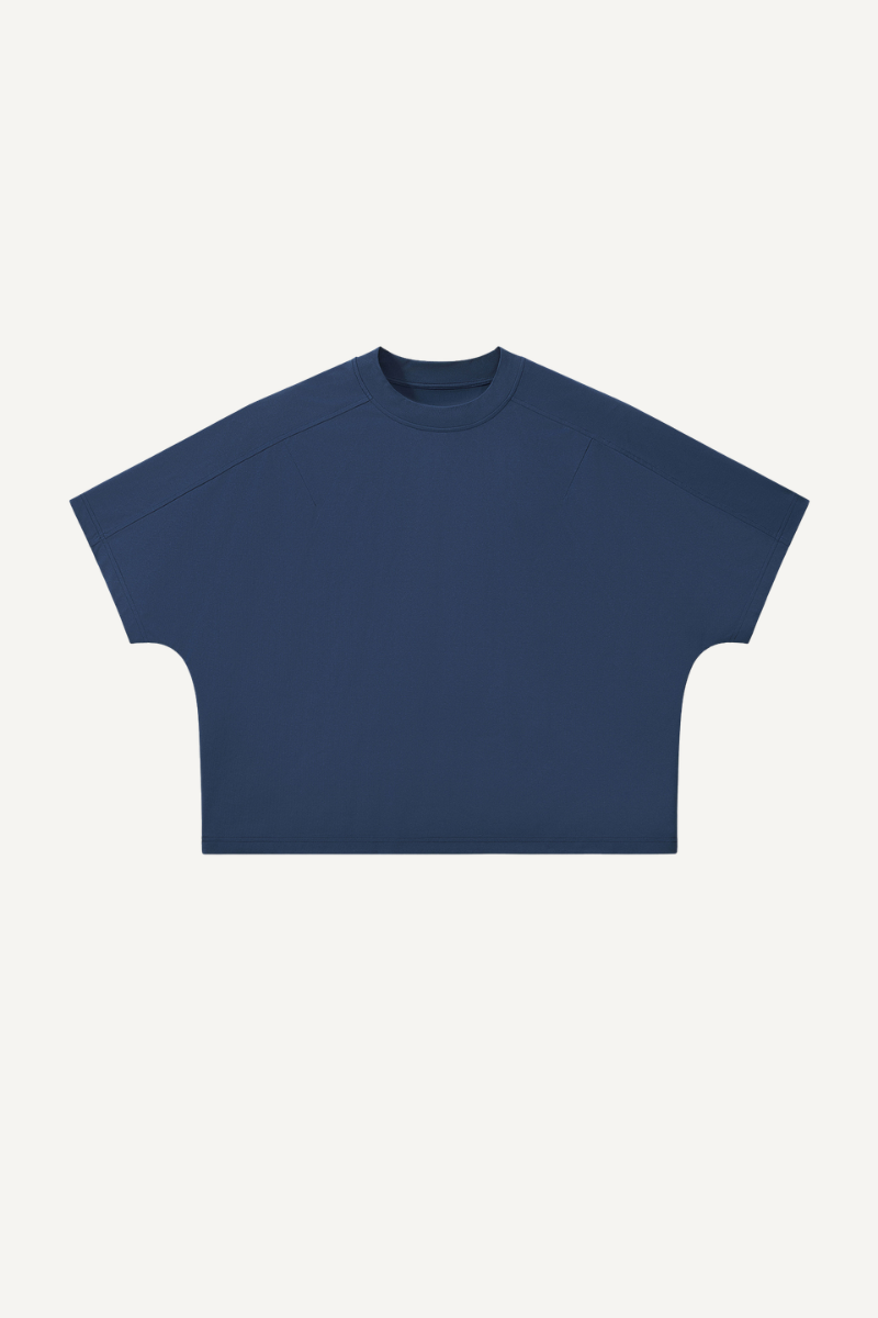 Men's 180g Polyester Cropped Oversized Cooling Tee