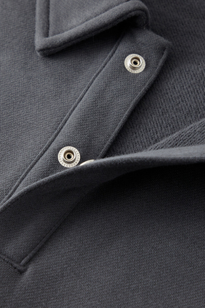 Women's Streetwear Polo Collar  Sweatshirt