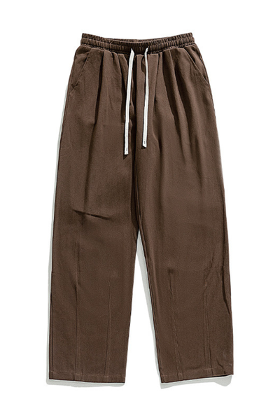 Men's Spring Japan Draped Double Pleated Fleece Pants