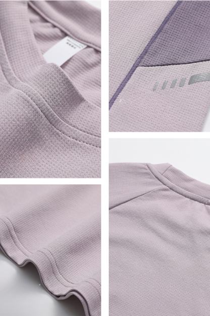 Unisex Summer Mint Colorblock Quick Dry UPF Tee