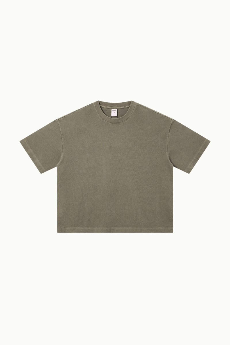 Men's Summer 280g Cotton Washed Oversized Boxy Tee