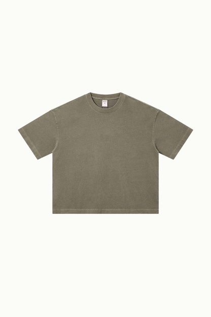 Men's Summer 280g Cotton Washed Oversized Boxy Tee