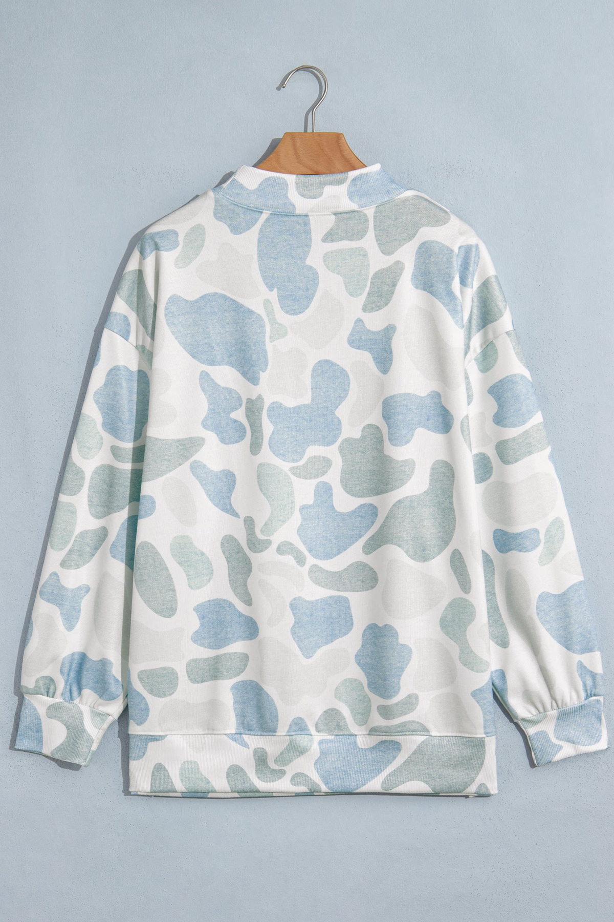 Women's Fall Multi Print Crew Neck Long Sleeve Sweatshirt