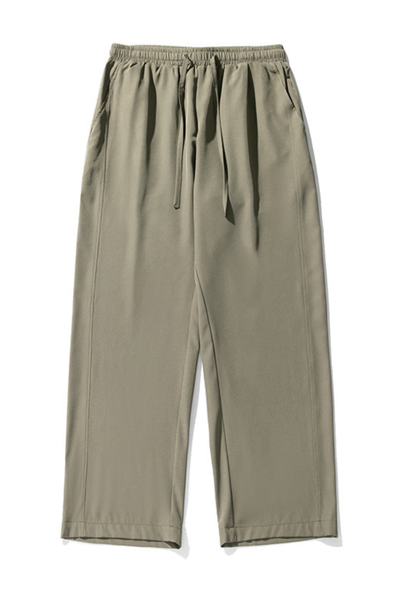 Men's Summer Ice Silk Loose Straight Wrinkle Free Pants