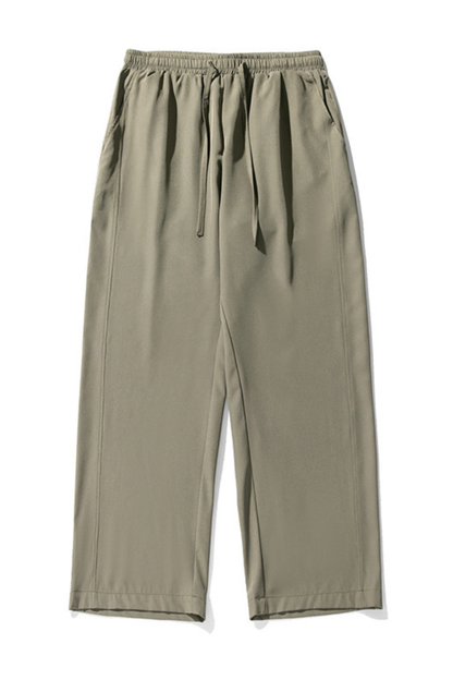 Men's Summer Ice Silk Loose Straight Wrinkle Free Pants