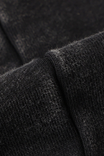 Men's Cotton Streetwear Washed Worn-Out Curved-Blade Pants
