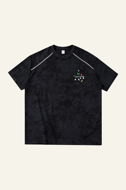 Men's Streetwear Vintage Heart Pattern T-shirt