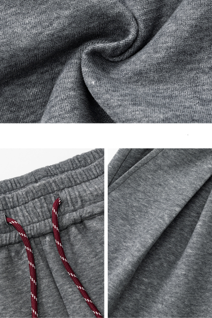 Men's Summer Pleated Drawstring Colorblock Sweat Shorts