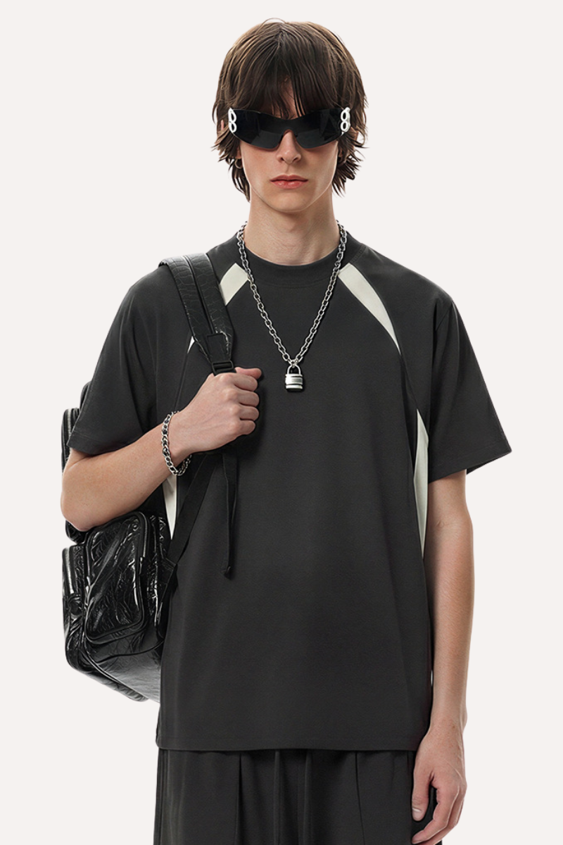 Men's Summer Outdoor Quick Dry Colorblock Cooling Tee