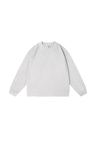 Women's Vintage Raw Hem Loose Drop Shoulder Long Sleeve Tee