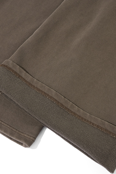 Men's Fall Winter Cotton Webbing Washed Loose Straight Pants