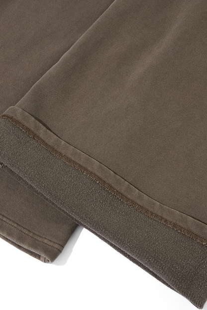 Men's Fall Winter Cotton Webbing Washed Loose Straight Pants