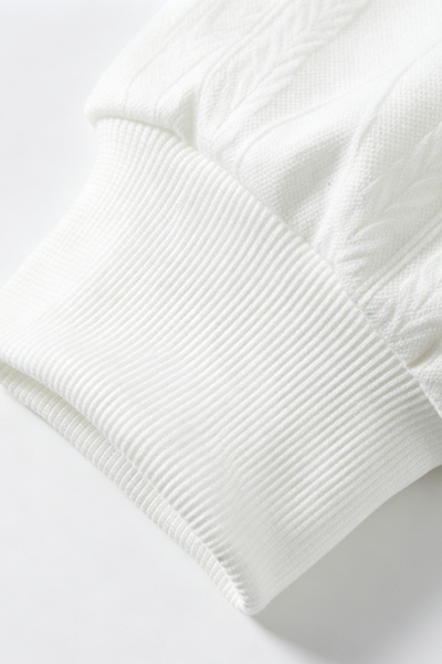 Men's Fall Winter Plaid-Collar Layered Jacquard Sweatshirt