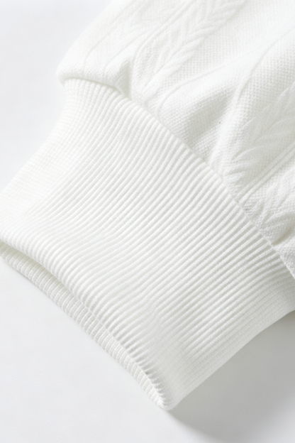 Men's Fall Winter Plaid-Collar Layered Jacquard Sweatshirt