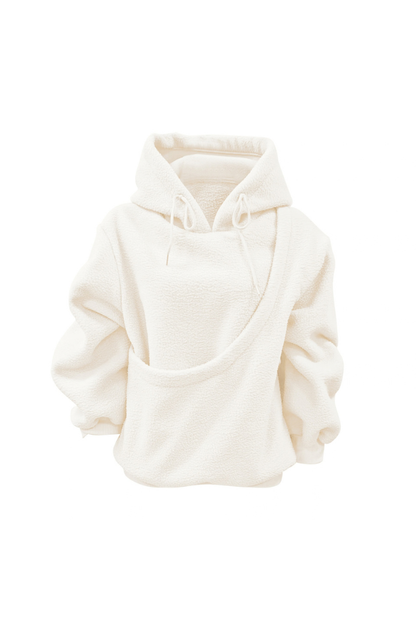 Women Fall Clothing Alpaca Fleece Pet Pocket Hoodie