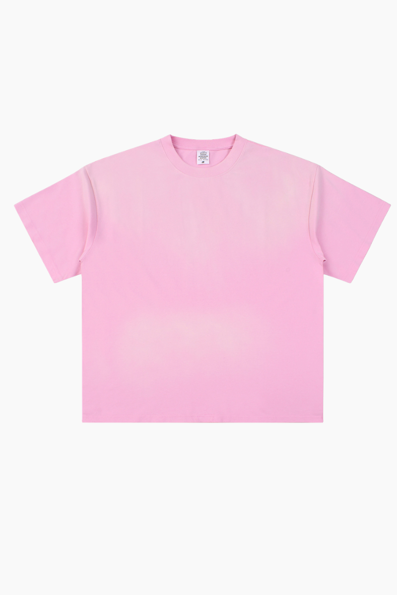 Women's Summer Cotton Washed Spray Fade Oversized Tee