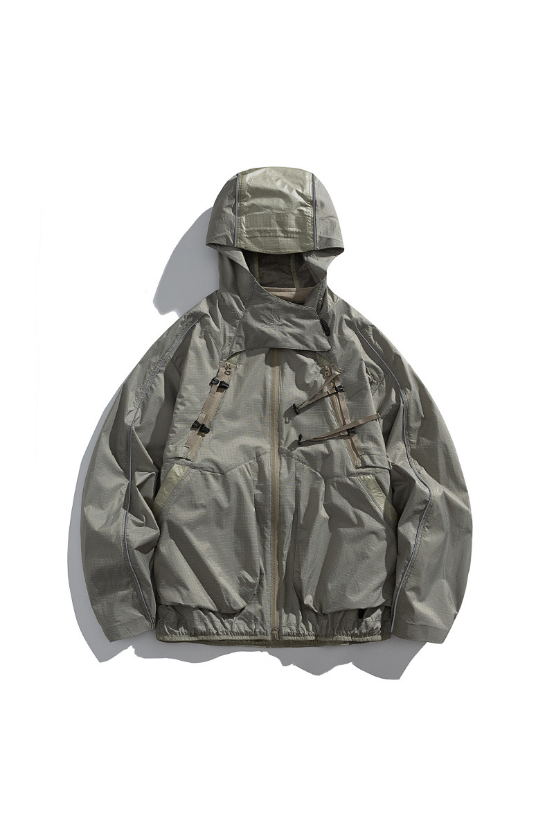 Unisex Outdoor American Cargo Hood Waterproof Hiking Jacket