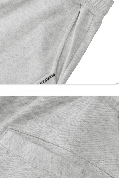 Unisex Summer 390g Heavy Curved Colorblock Topstitch Pants