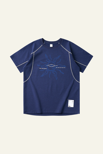 Women's Streetwear Color Block Printed T-shirt